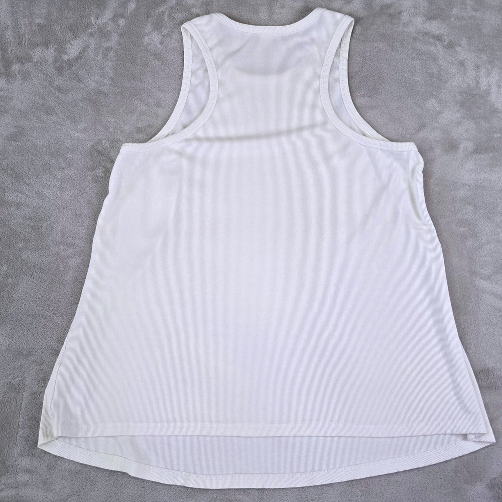 Maternity‎ Womens Size L White Ribbed High Neck Tank Top Sleeveless Shirt NWOT - Picture 3 of 3